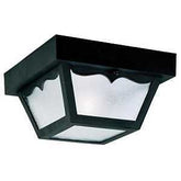 Westinghouse 6682200 Flush Mount Fixture, 120 V, 1-Lamp, Incandescent, LED Lamp, Polypropylene Fixture, Black Fixture
